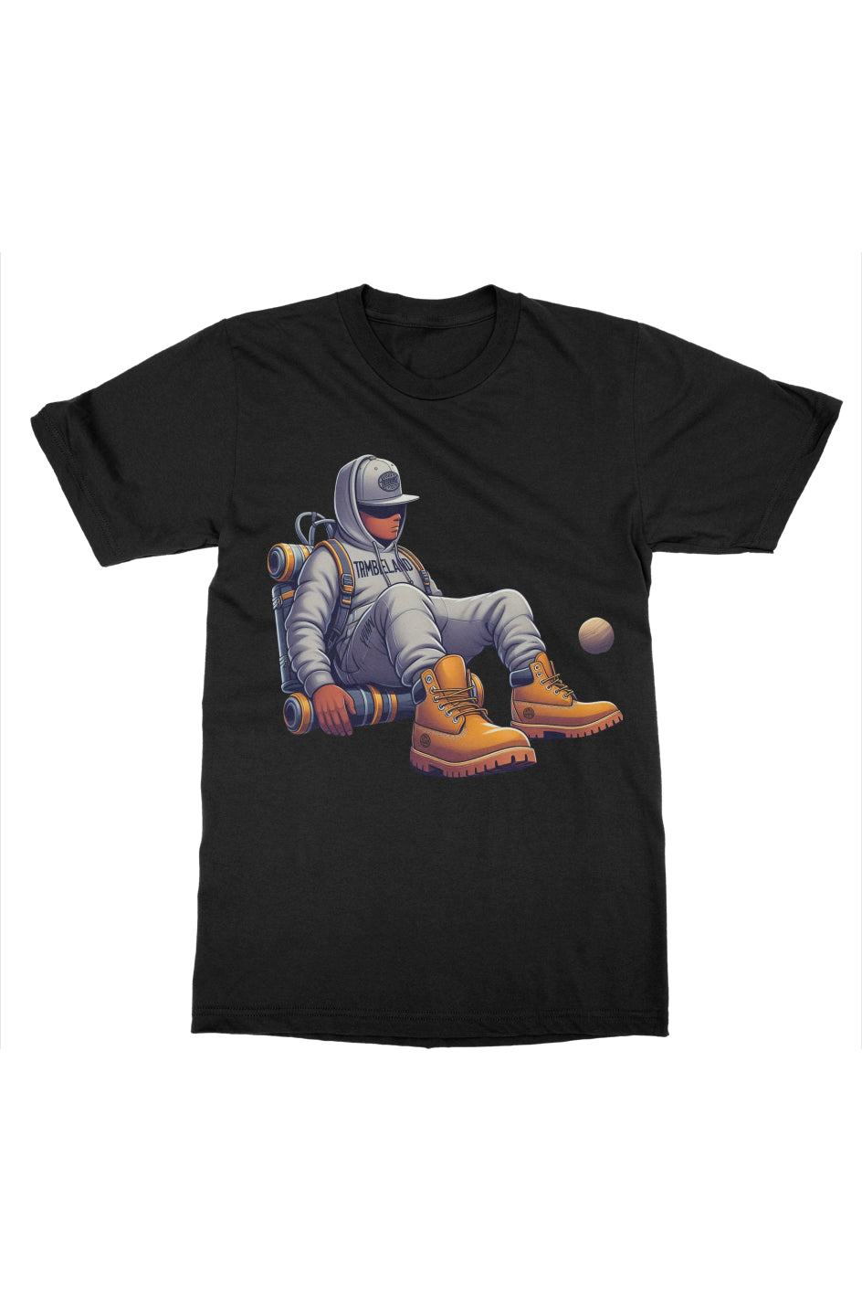 Sonsittingspace black mens t shirt