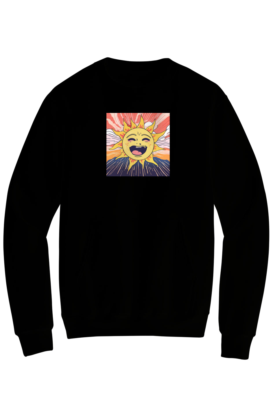 SUNime 1 Core Fleece Crewneck Pocket Sweatshirt