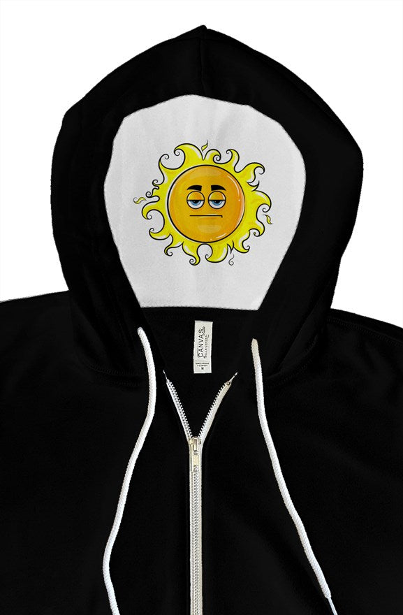 Black SON Hood Zip up