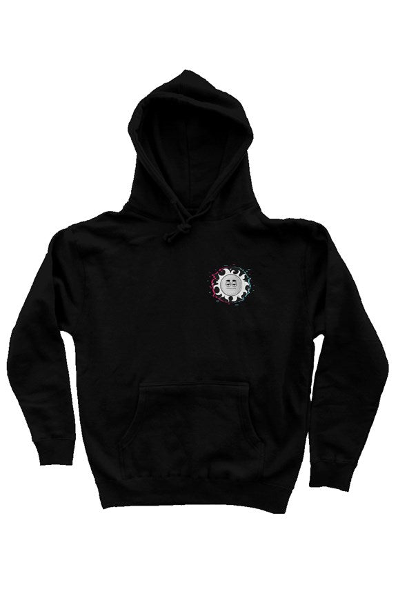 Exclusive Glitch Sun black independent pullover hoody