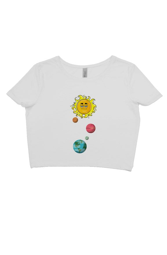 SONsky white crop tee