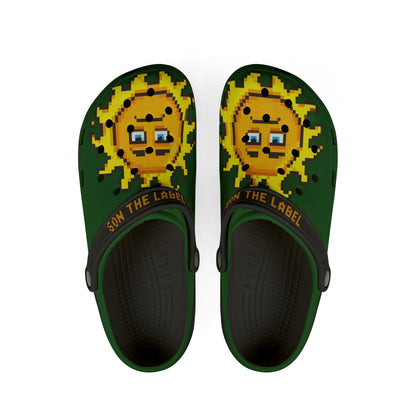 Pixel Sun Crocs