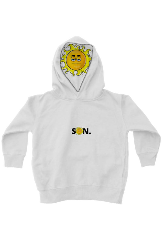 Son Evolution white kids fleece pullover hoodie