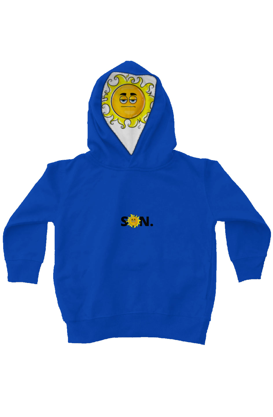 Son Evolution blue kids fleece pullover hoodie