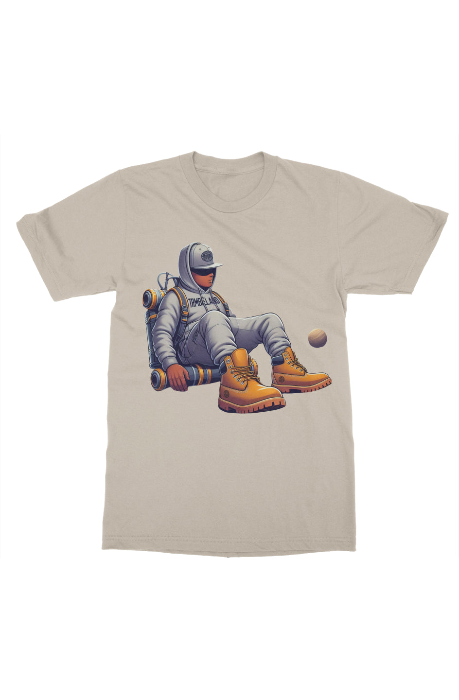 Sonsittingspace grey mens t shirt