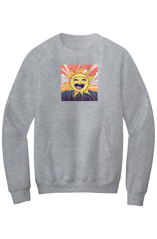 SUNime 1 Core Fleece Crewneck Pocket Sweatshirt