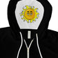 Black SON Hood Zip up