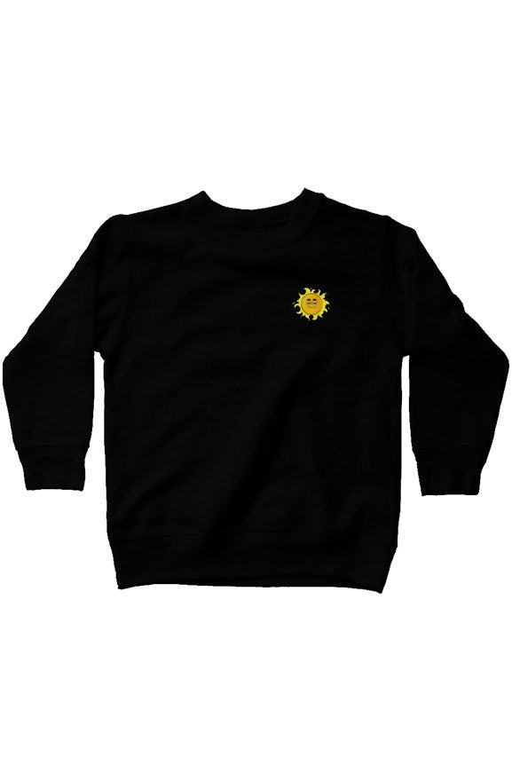 Black SUN kids fleece sweatshirt