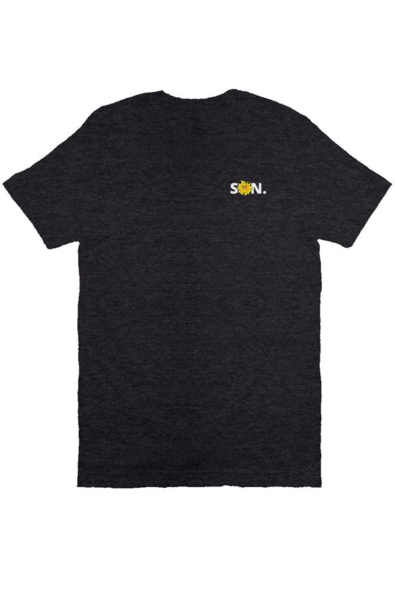 Heather Black Sun Bella Canvas T Shirt