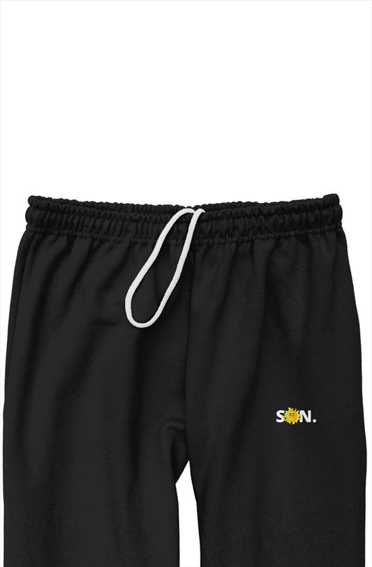 Sun Evolution black relaxed sweatpants
