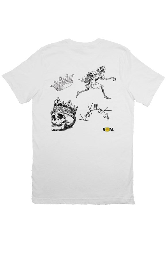 SUN KINGS KILLING KINGS white Bella Canvas T Shirt