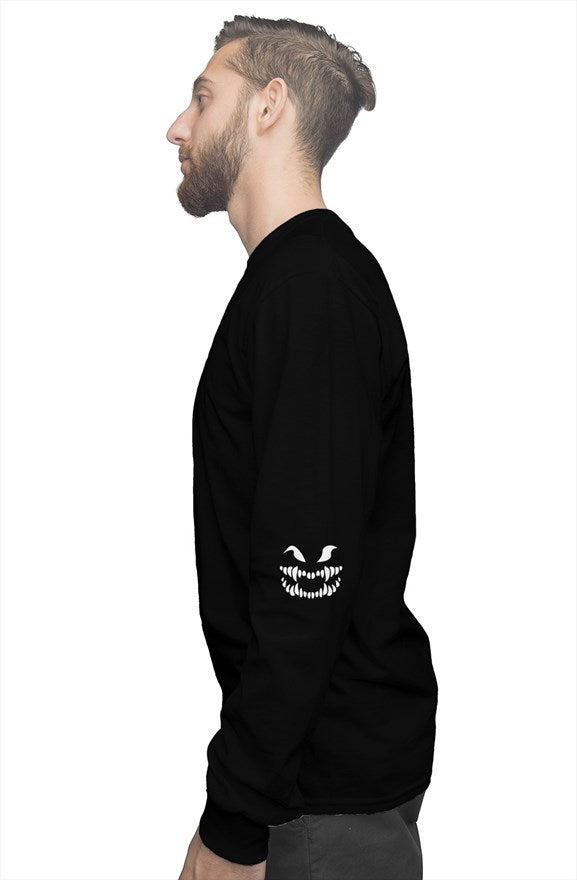 Face 3 black long sleeve tee