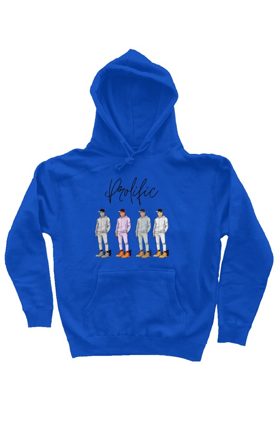 Prolific blue independent pullover hoody