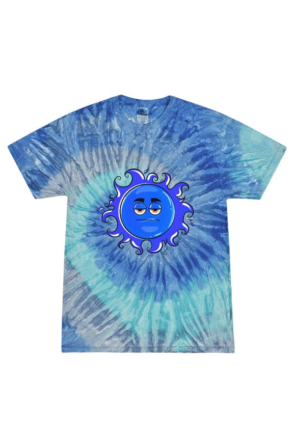 SUN blue Tie Dye Blue Jerry Adult T Shirt