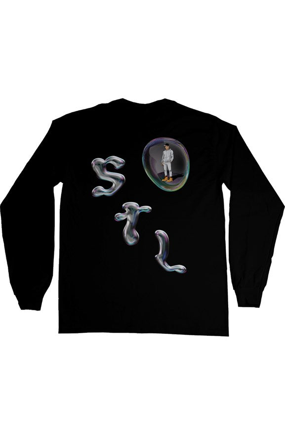 STL liquid metal black Ultra Long Sleeve