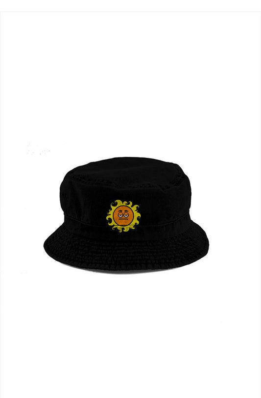 SUN Black bucket hat