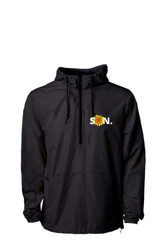 Sun Evolution black Lightweight Pullover Windbreaker